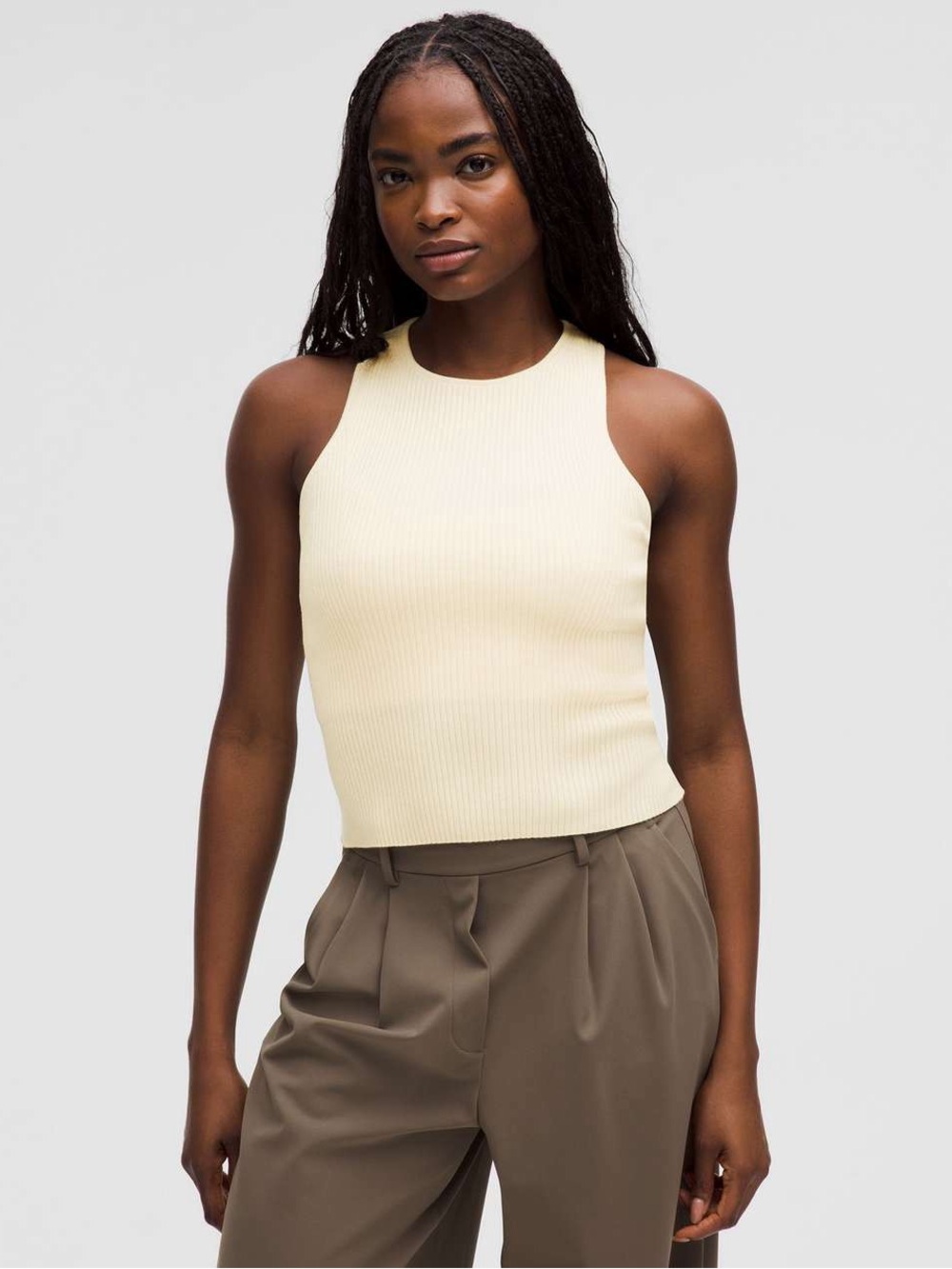 Lululemon buttercream merino wool tank size small